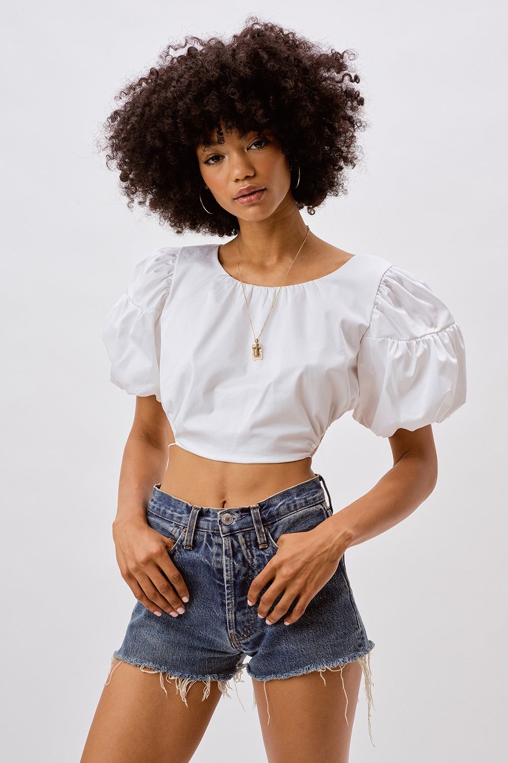 Joanna Crop Top sold by For Love And Lemons