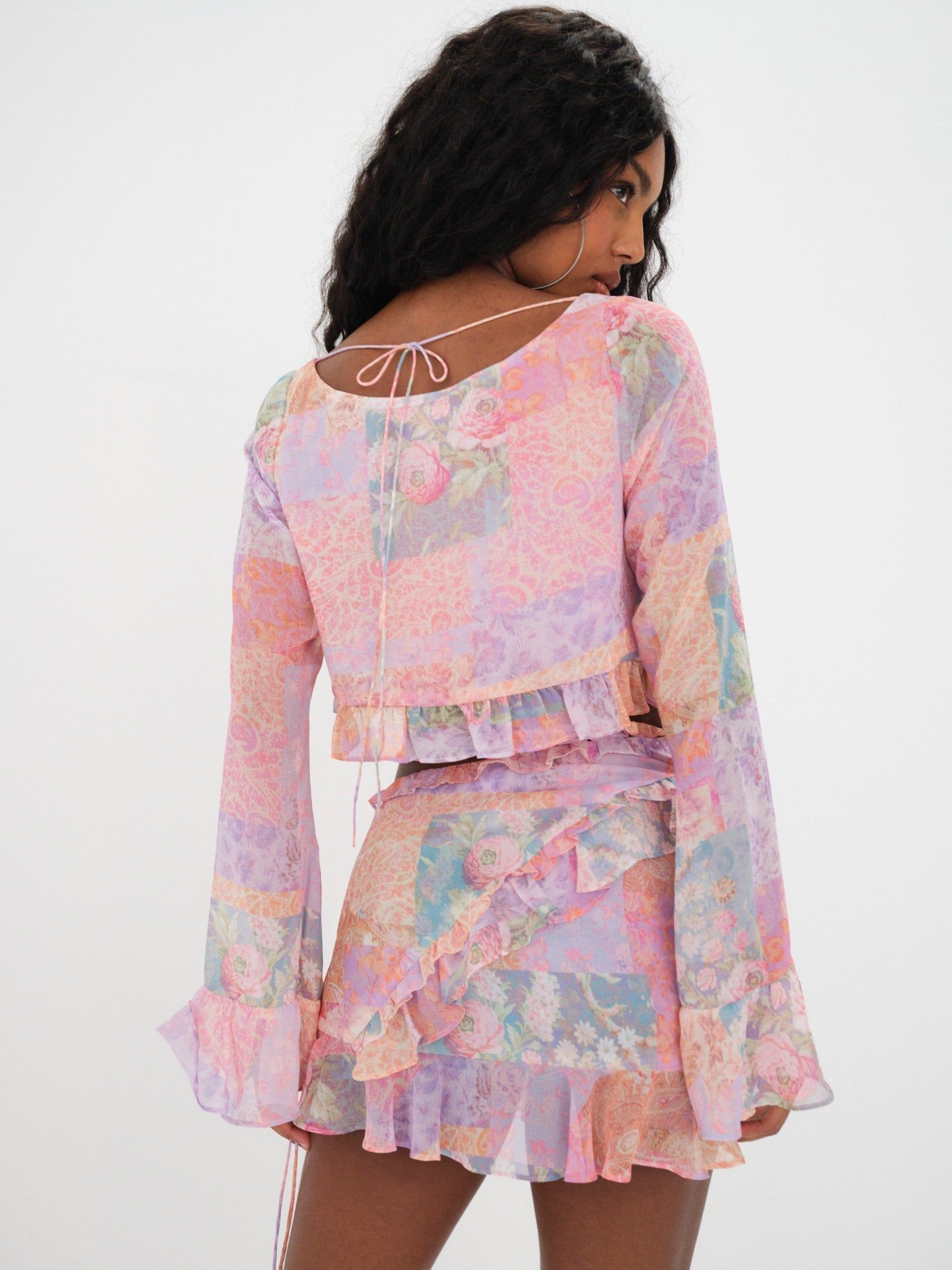 Mavis Crop Blouse sold by For Love And Lemons product image thumbnail 4