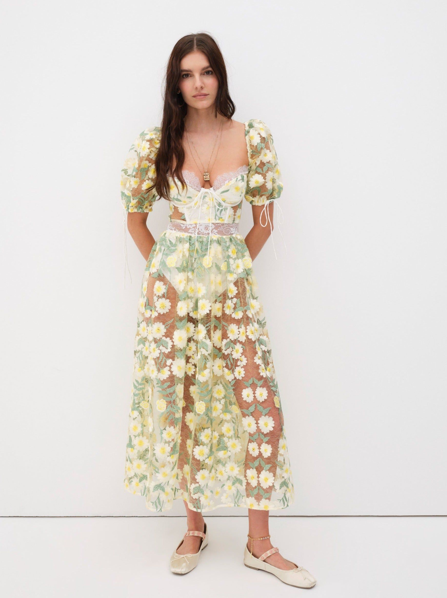 Carson Midi Dress sold by For Love And Lemons product image thumbnail 3