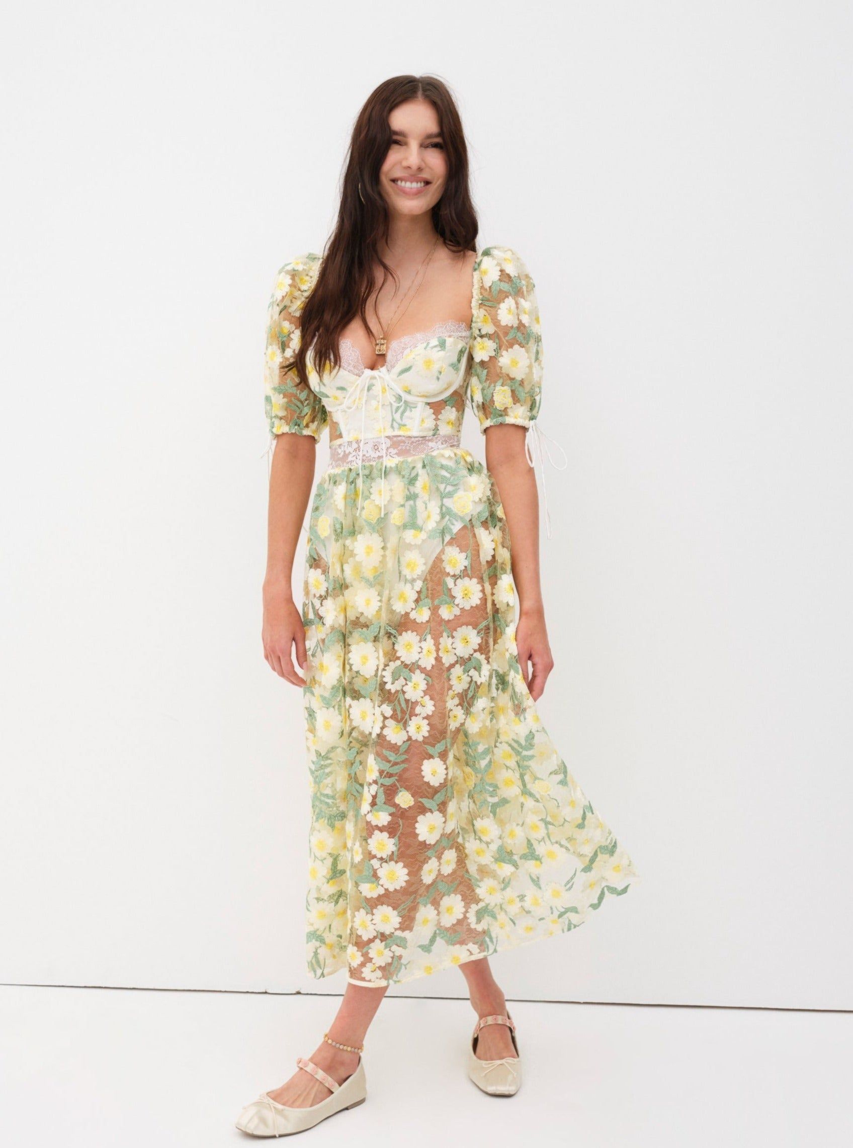 Carson Midi Dress sold by For Love And Lemons product image thumbnail 2