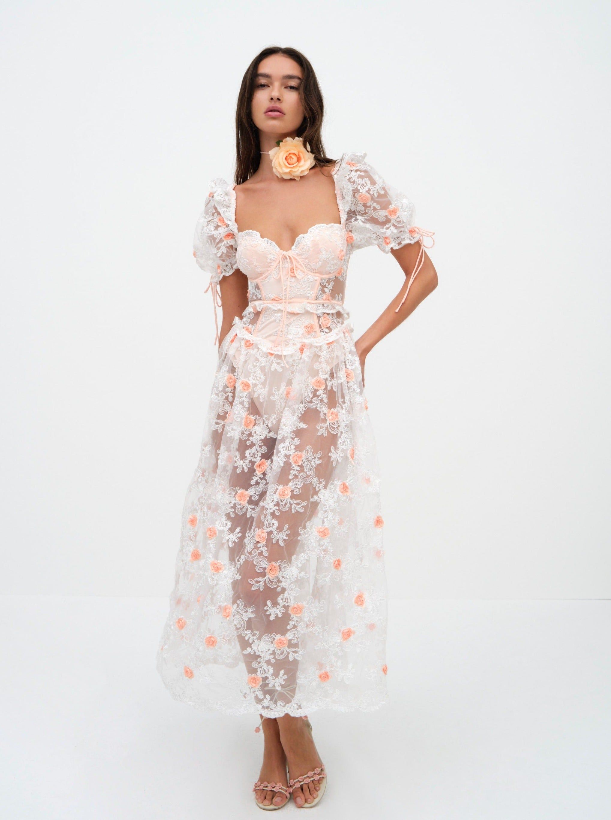 Tessa Midi Dress sold by For Love And Lemons product image thumbnail 3