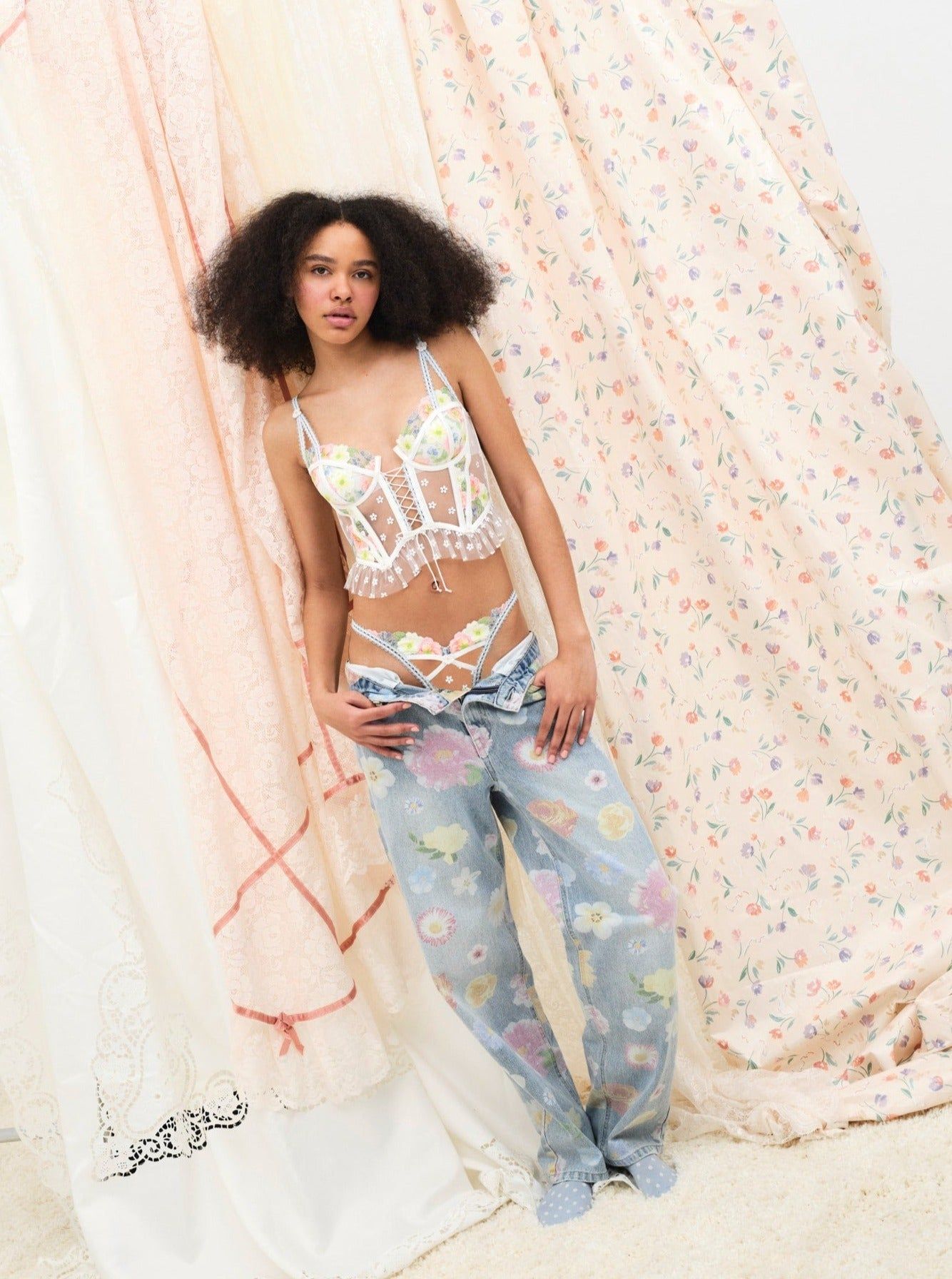 Daisy Blossom Bustier sold by For Love And Lemons product image thumbnail 5