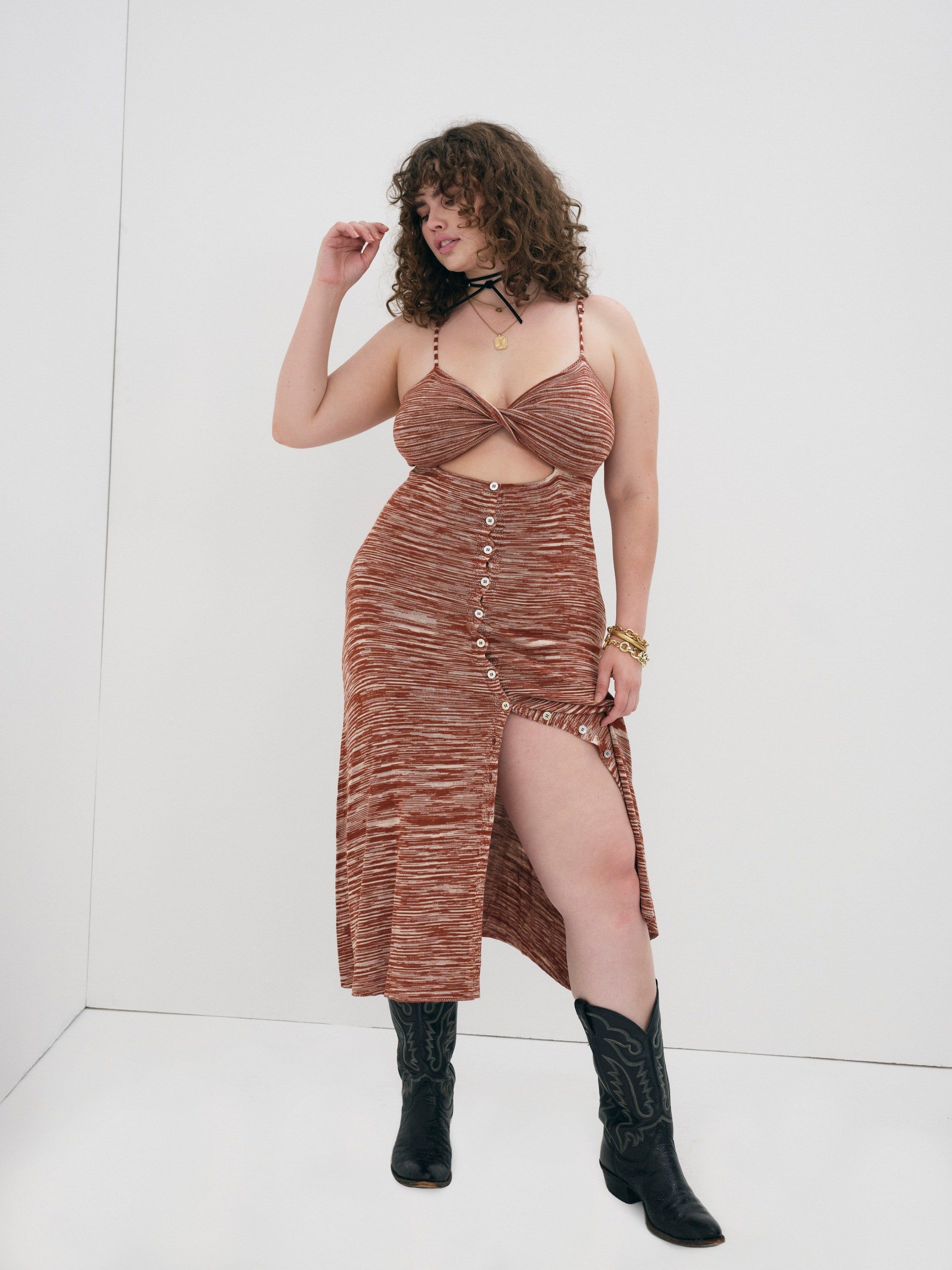 Isabela Midi Dress sold by For Love And Lemons product image thumbnail 7