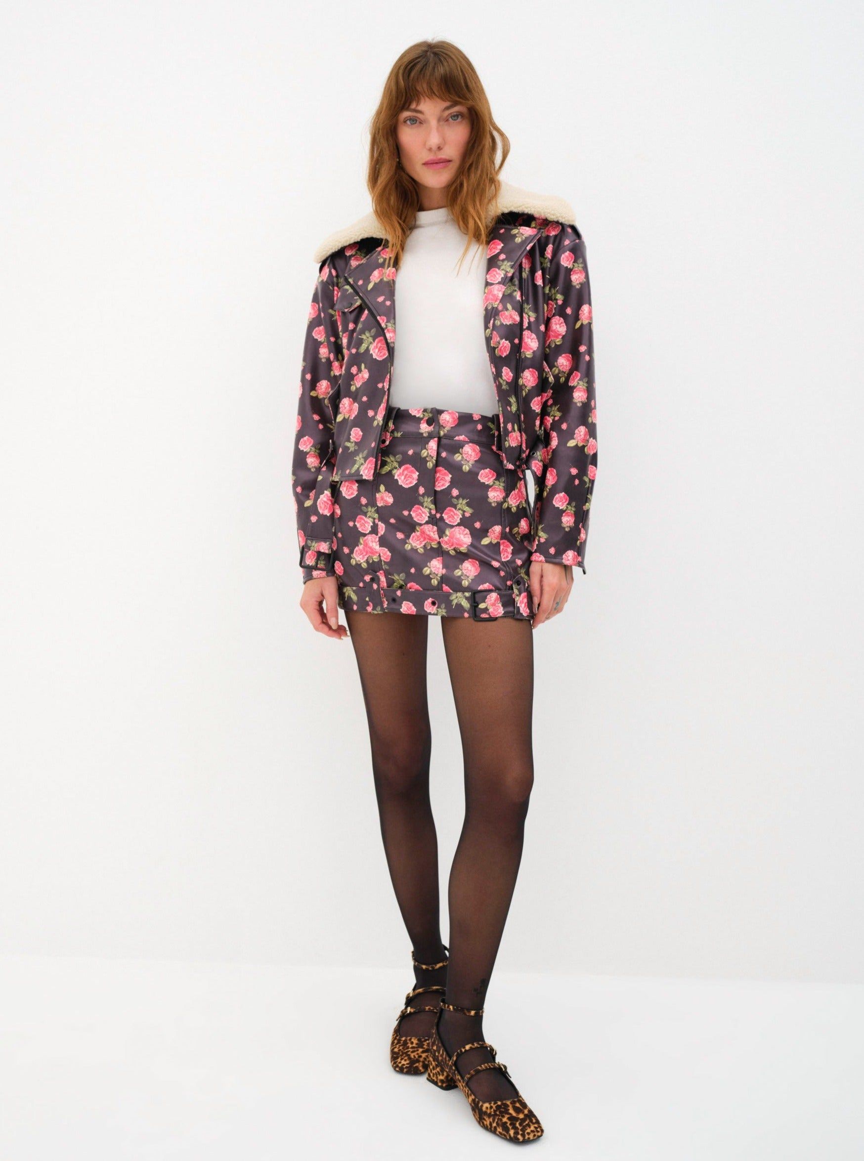 Wren Mini Skirt sold by For Love And Lemons product image thumbnail 2