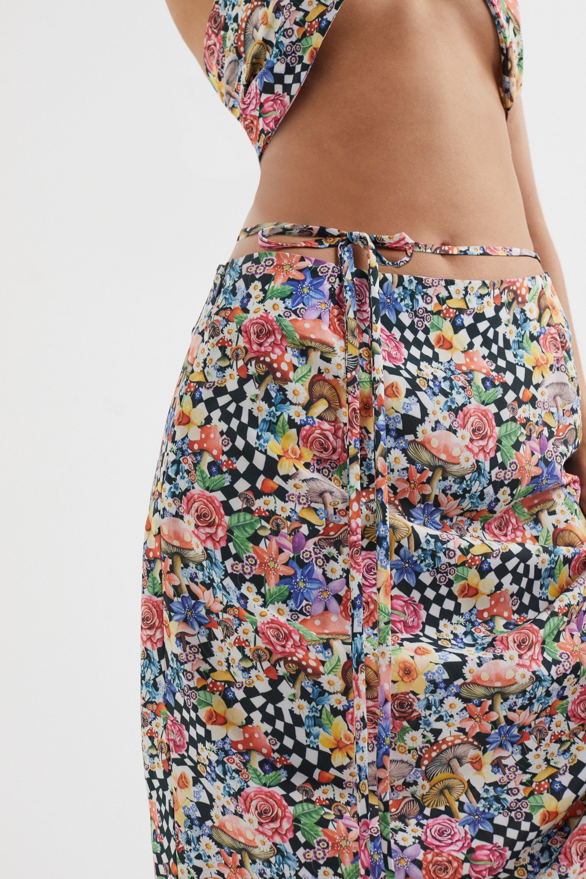 Deidre Midi Skirt sold by For Love And Lemons product image thumbnail 3