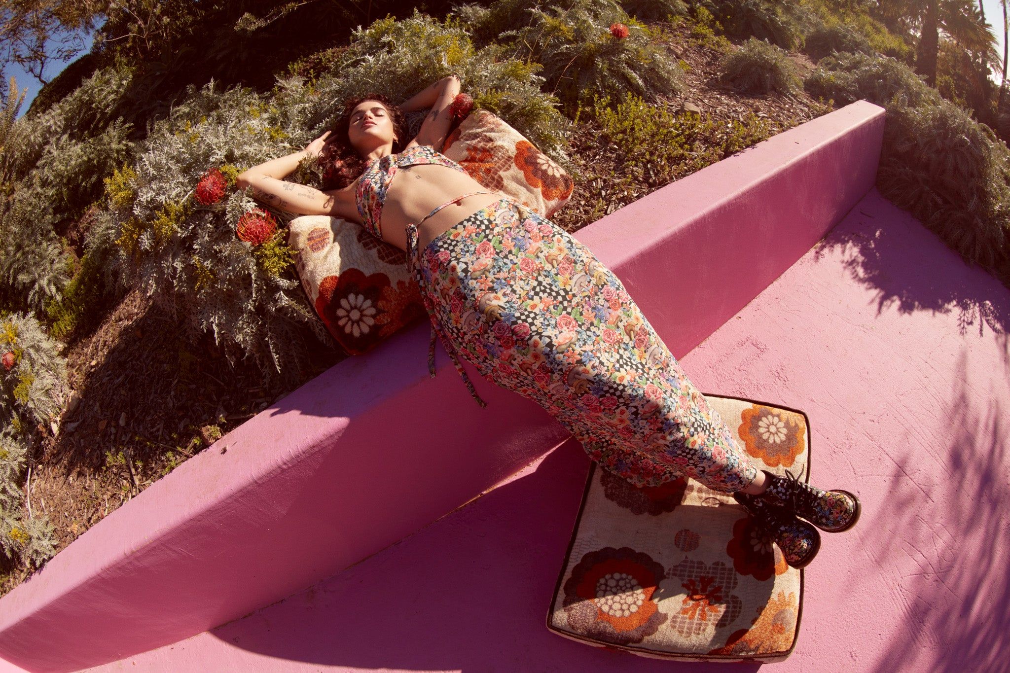 Deidre Midi Skirt sold by For Love And Lemons product image thumbnail 5