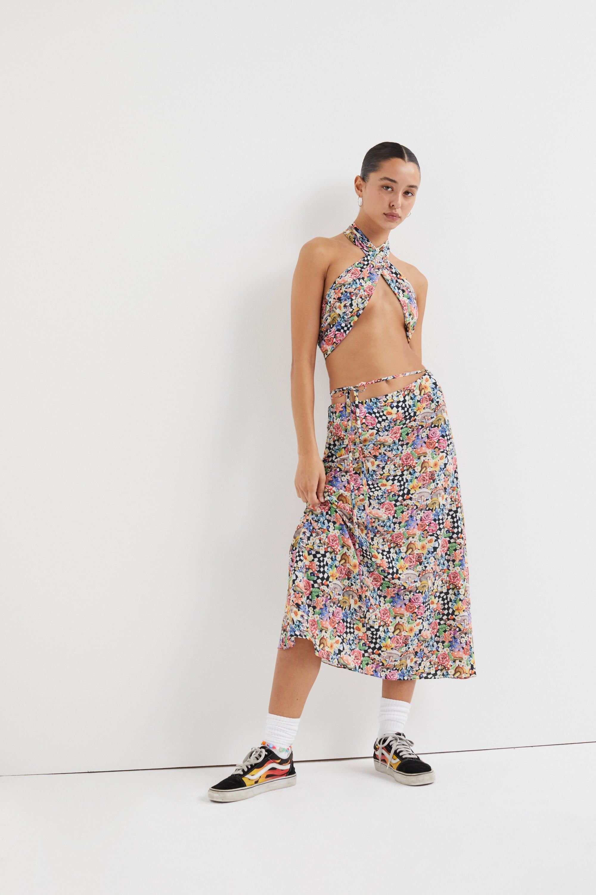 Deidre Midi Skirt sold by For Love And Lemons