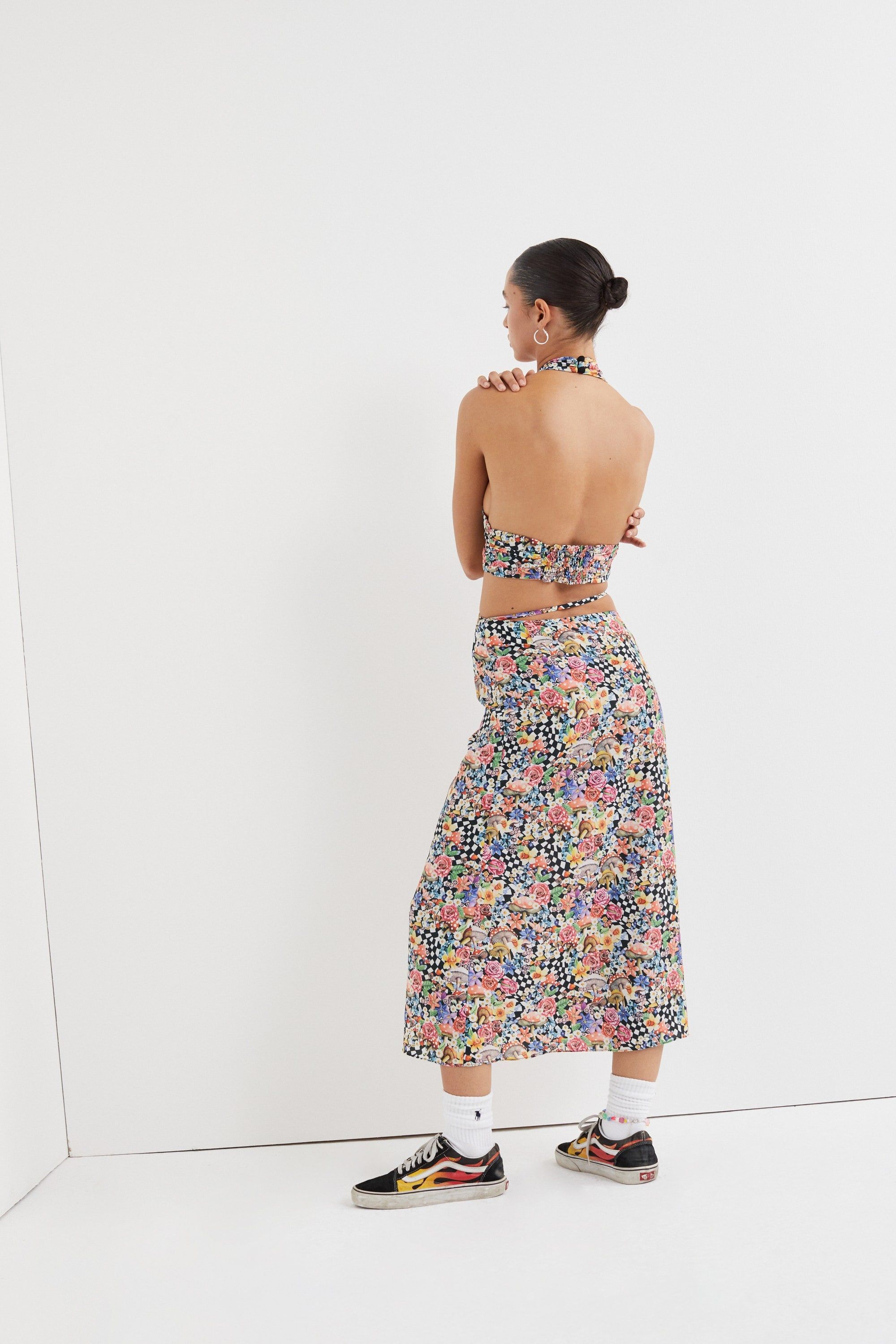 Deidre Midi Skirt sold by For Love And Lemons product image thumbnail 4