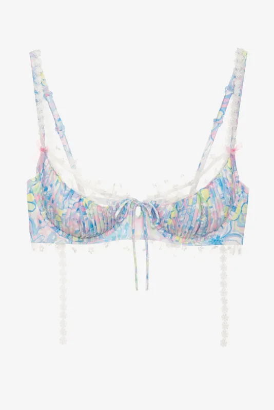 Midsummer Floral Underwire Bra sold by For Love And Lemons