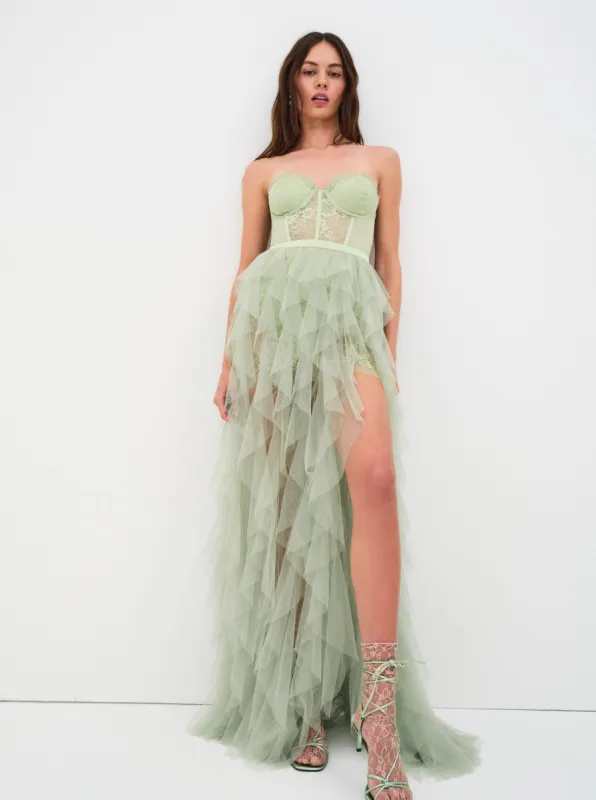 For Love & Lemons X Revolve Bustier Gown sold by For Love And Lemons