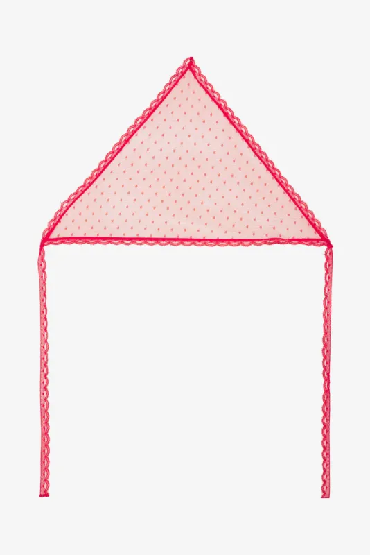 Dotted Mesh Headscarf sold by For Love And Lemons