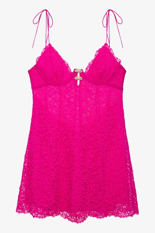 Creamsicle Lace Slip Dress sold by For Love And Lemons