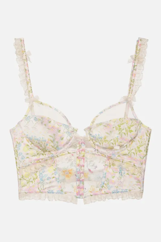Glitter Garden Bustier sold by For Love And Lemons