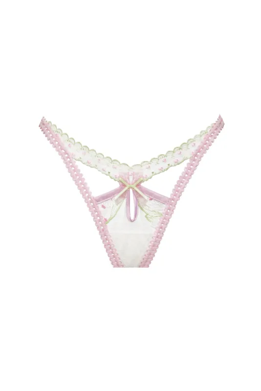 Waterlilies Thong Panty sold by For Love And Lemons