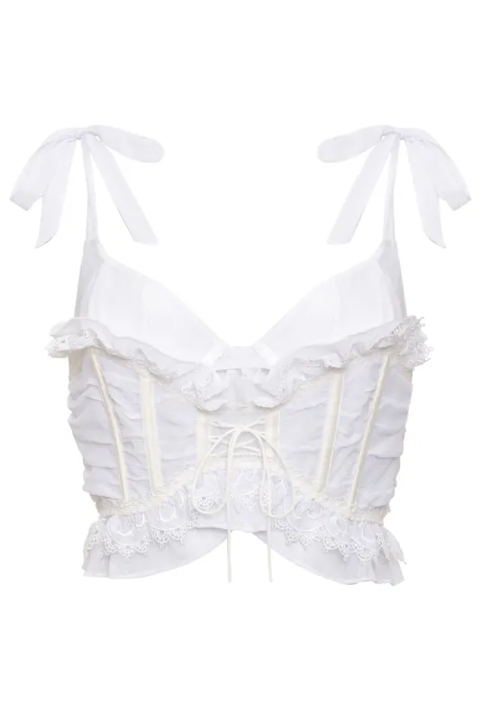 Farmhouse Floral Bustier sold by For Love And Lemons