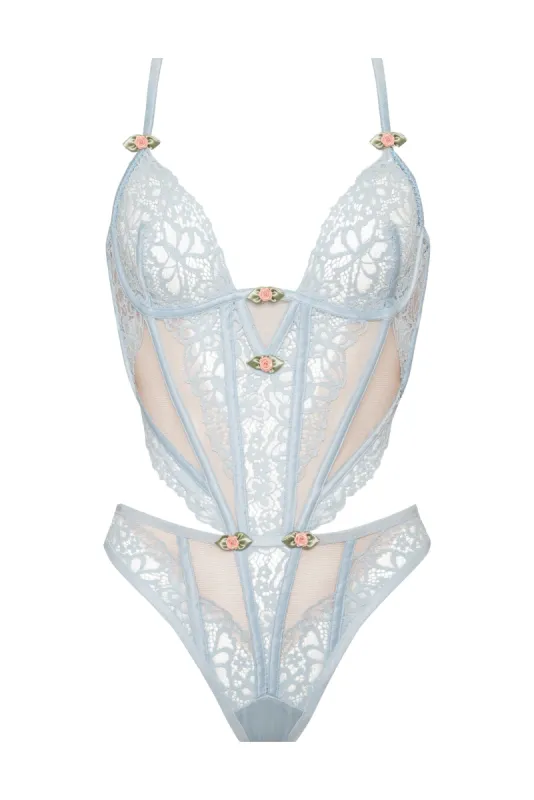 Butterfly Lace Teddy sold by For Love And Lemons