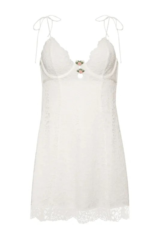 Creamsicle Lace Slip Dress sold by For Love And Lemons