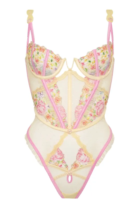 Floral Frenzy Teddy sold by For Love And Lemons