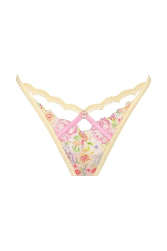 Floral Frenzy Panty sold by For Love And Lemons