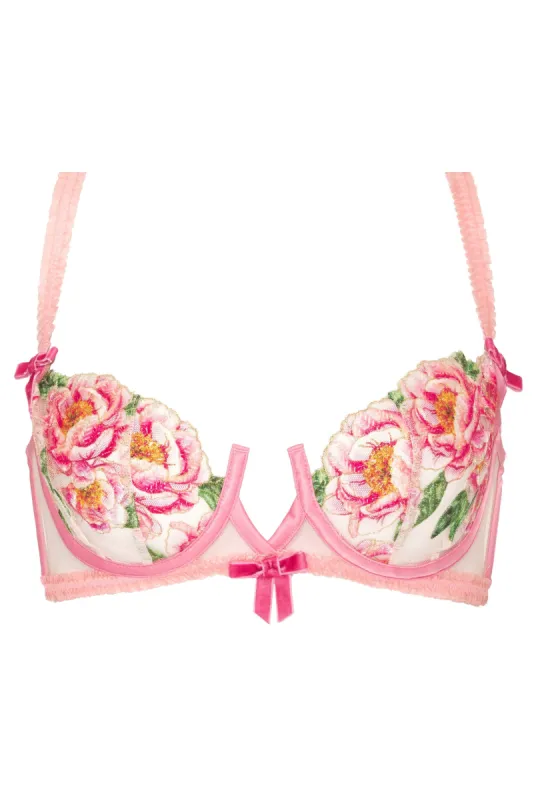 Needle Point Roses Underwire Bra sold by For Love And Lemons