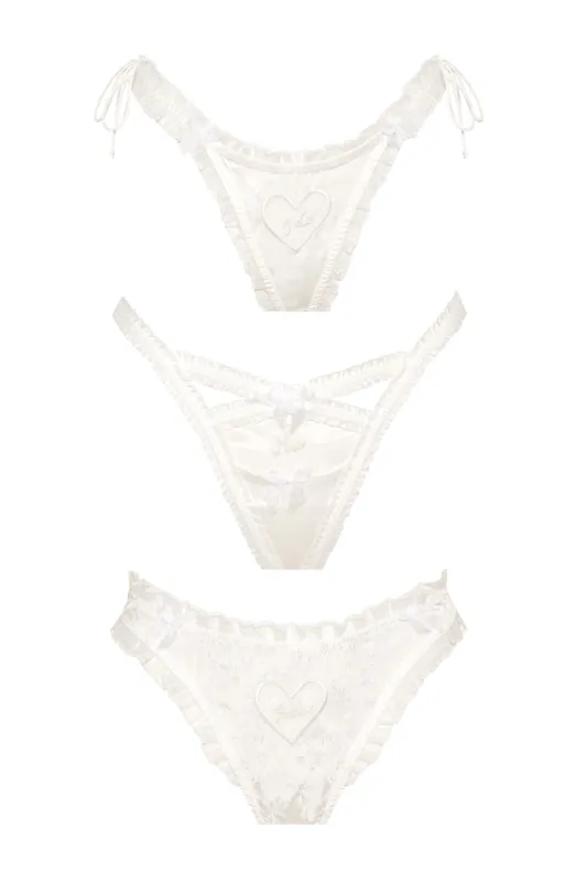 Eternal Rose Panty Pack sold by For Love And Lemons