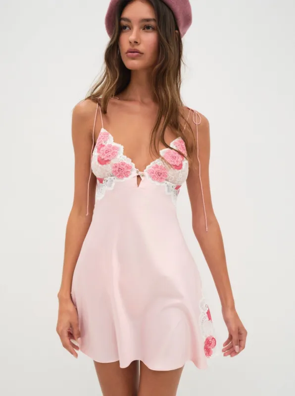 Sylvie Mini Slip Dress sold by For Love And Lemons