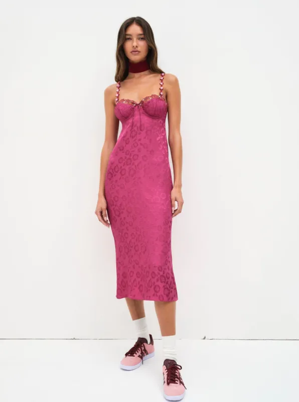 Colette Midi Slip Dress sold by For Love And Lemons