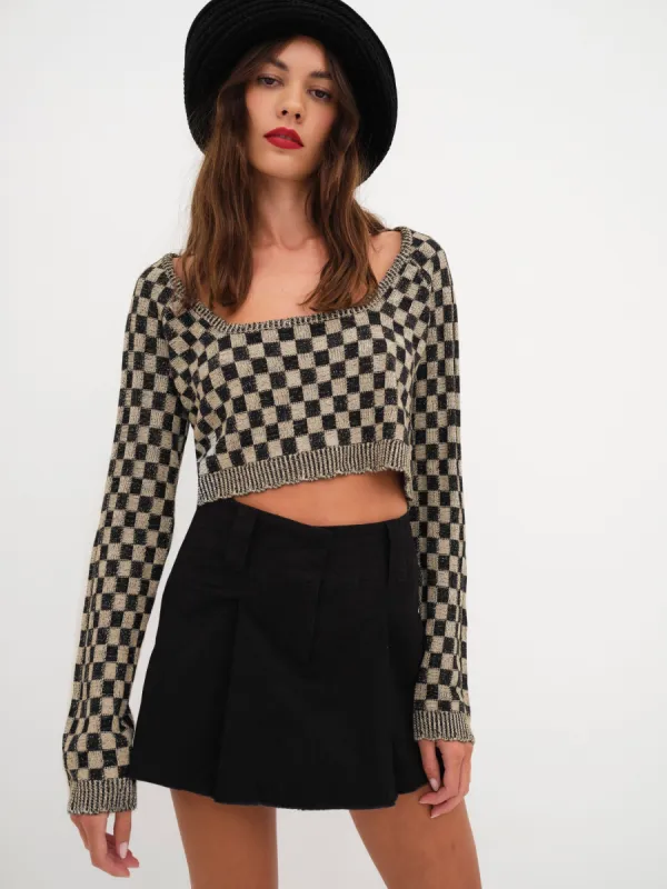 Lana Crop Sweater sold by For Love And Lemons