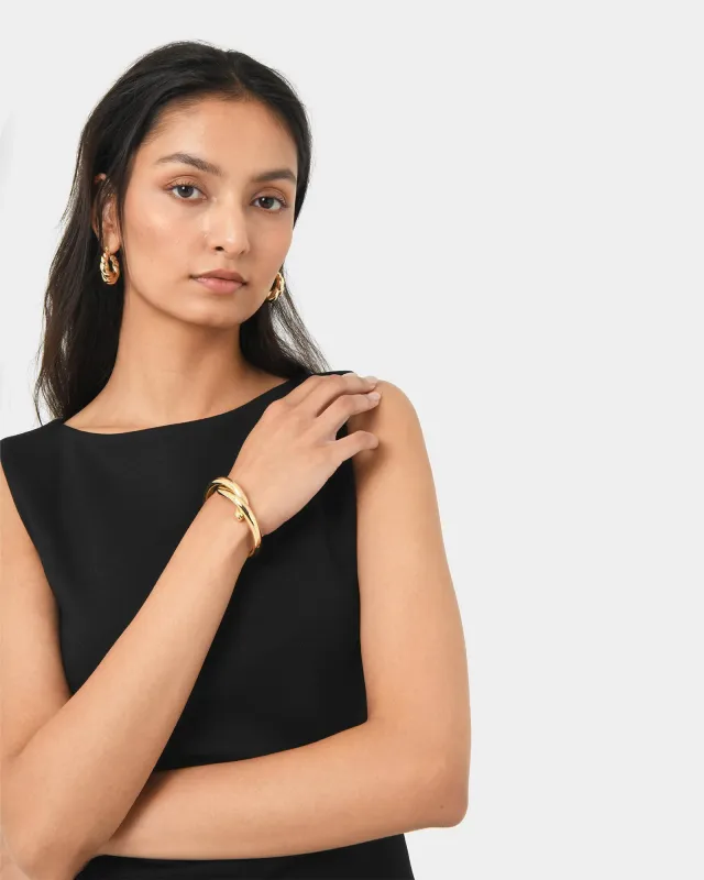 Dariana Gold Plated Bangle made by Forcast