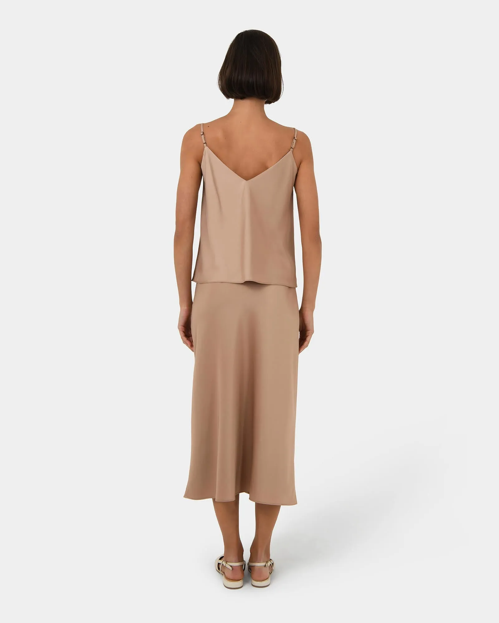 Joy Satin Midi Skirt sold by Forcast product image thumbnail 4