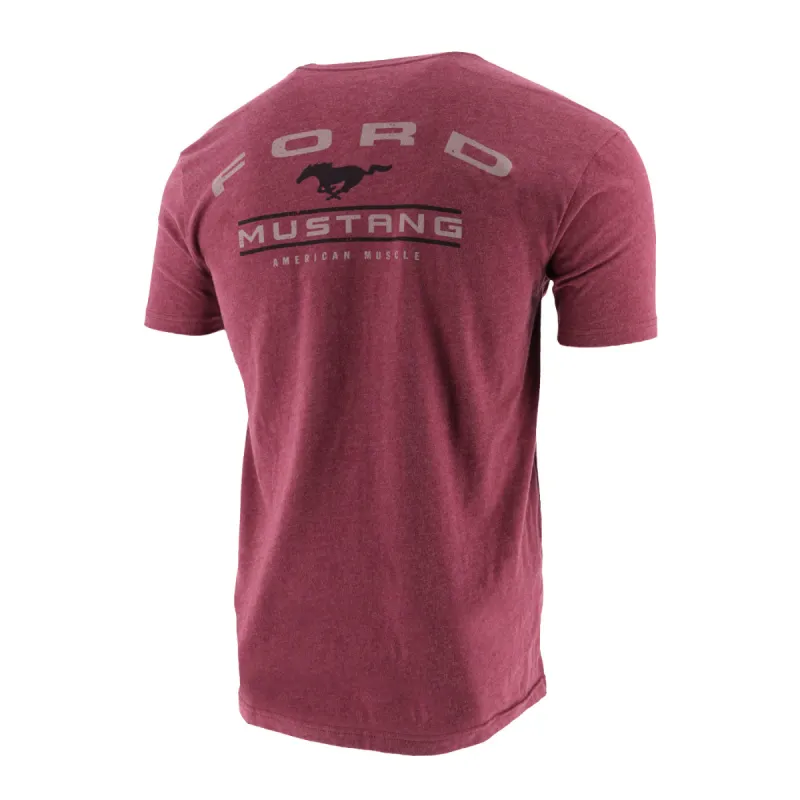 Ford Mustang Mens Red American Muscle T-Shirt made by Ford