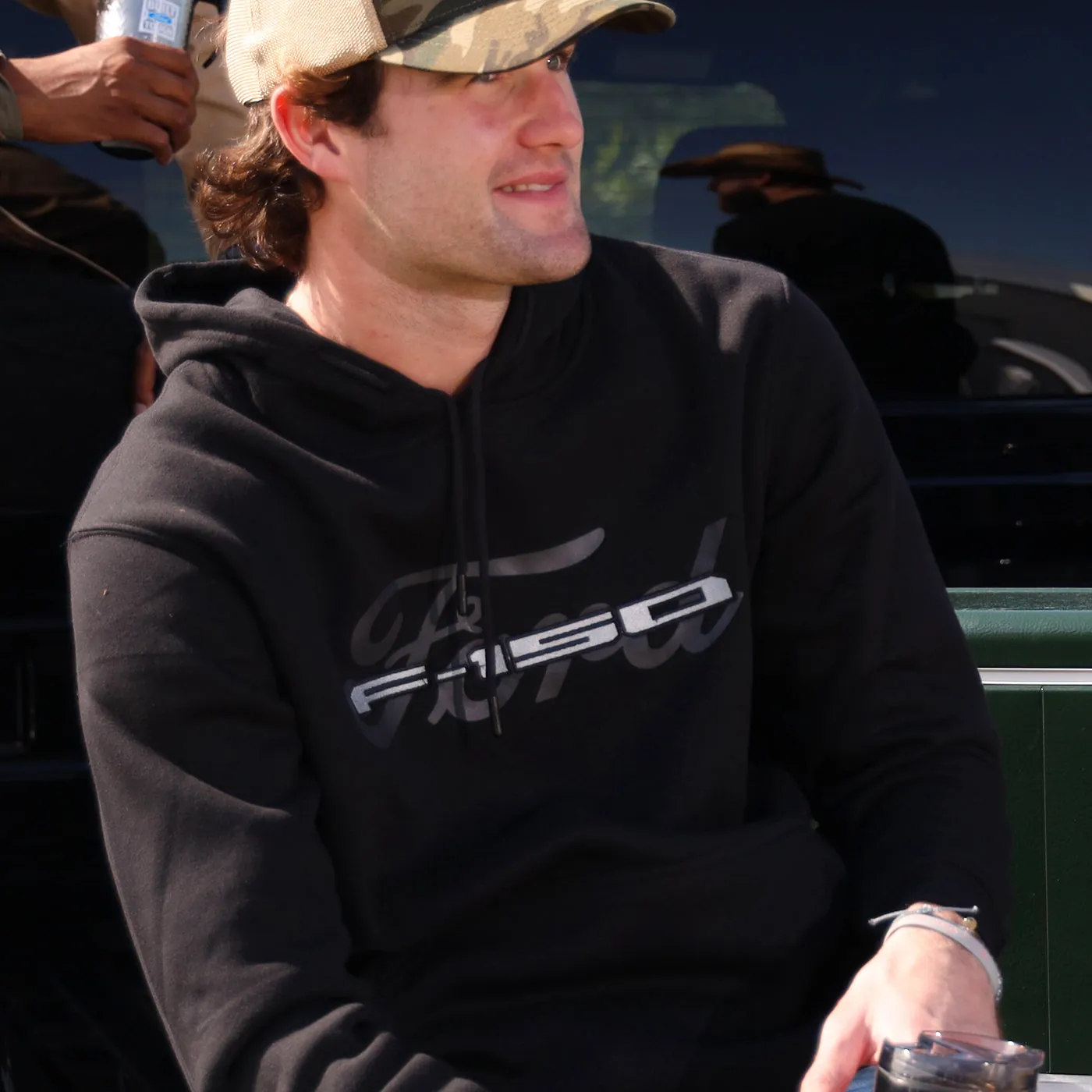 Ford Trucks Men's F-150 Embroidered Hooded Pullover Fleece sold by Ford product image thumbnail 2