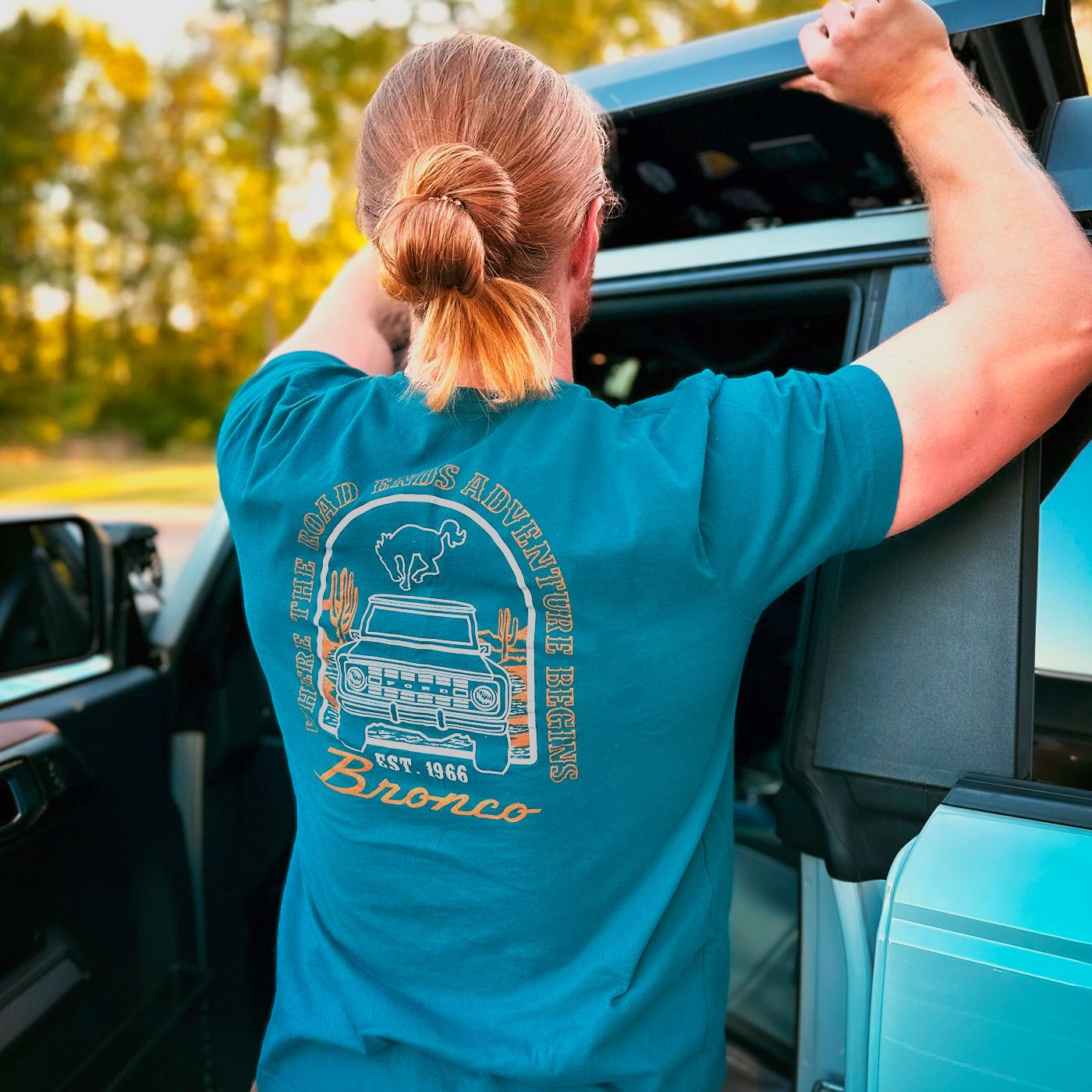 Ford Bronco Men's Adventure Begins T-Shirt sold by Ford product image thumbnail 2