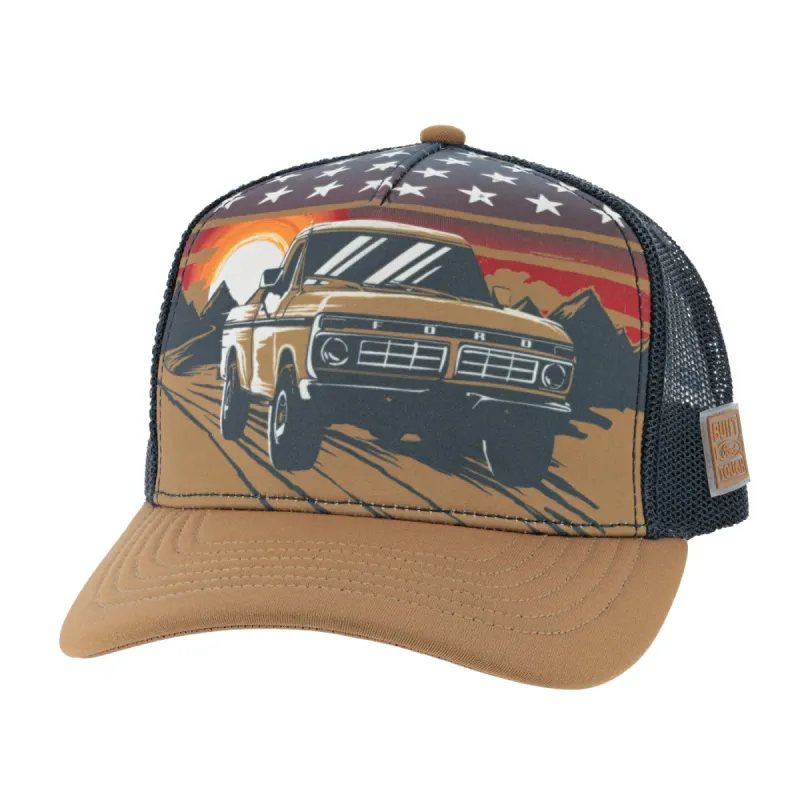 Ford Trucks Vintage Patriot Snapback Hat sold by Ford