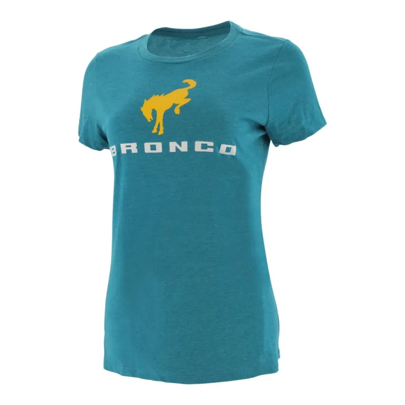 Ford Bronco Women's Stacked Logo T-Shirt sold by Ford