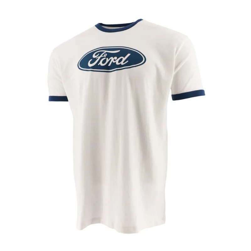 Ford Men's Oval Ringer T-Shirt sold by Ford