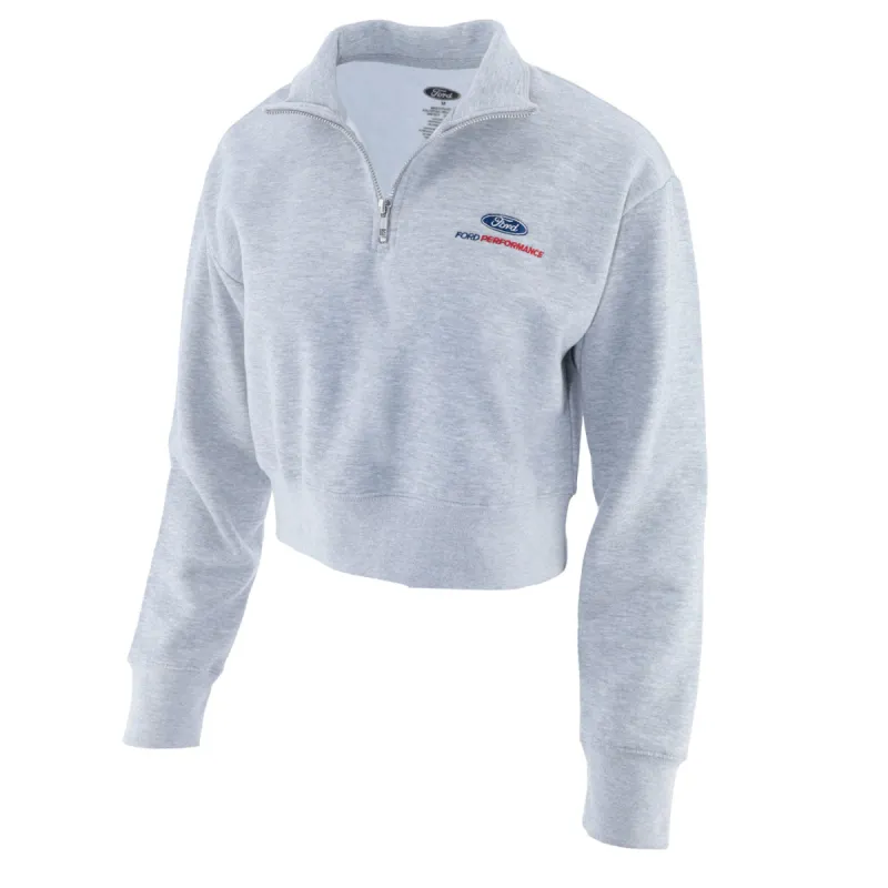 Ford Performance Women's 1/2-Zip Crop Pullover sold by Ford