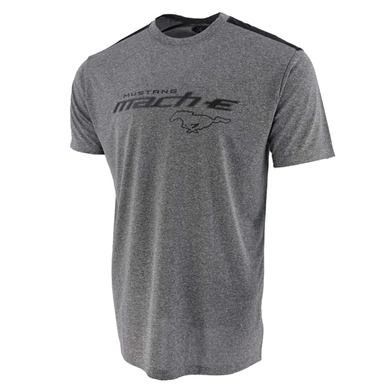 Ford Mustang Mach-E Mens Gray Athletic T-Shirt sold by Ford
