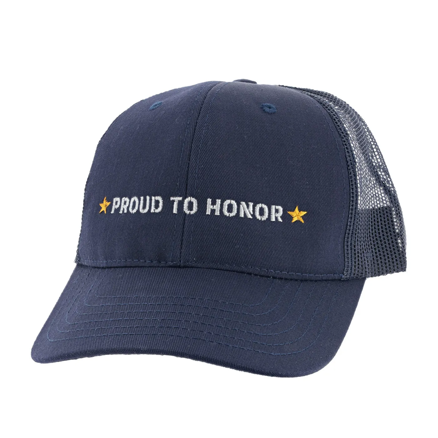 Ford Proud to Honor Logo Stars Mesh Snapback Hat sold by Ford