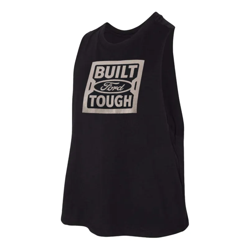 Built Ford Tough Womens Black Racerback Tank Top sold by Ford