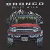 Ford Bronco Built Wild Mens Mountain Truck T-Shirt sold by Ford
