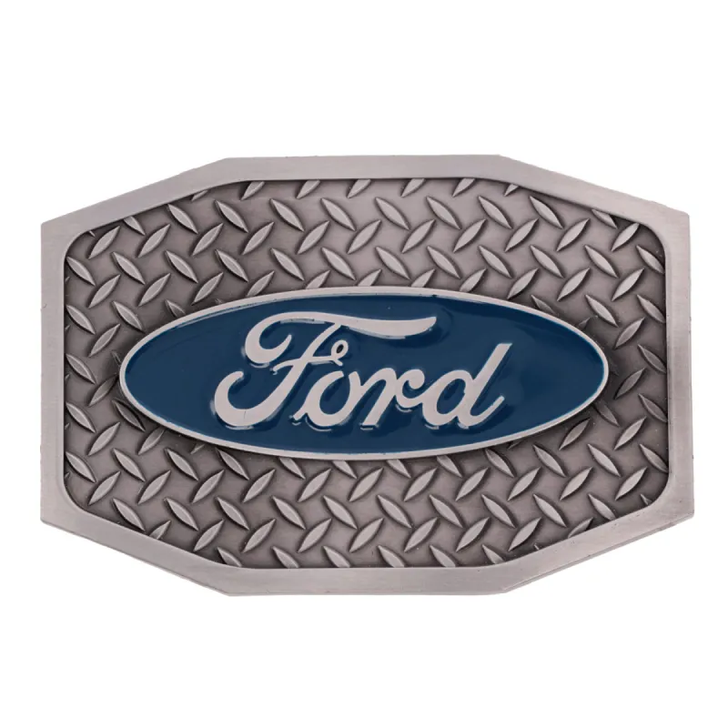 Ford Trucks Men's Logo Diamond Plate Belt Buckle sold by Ford