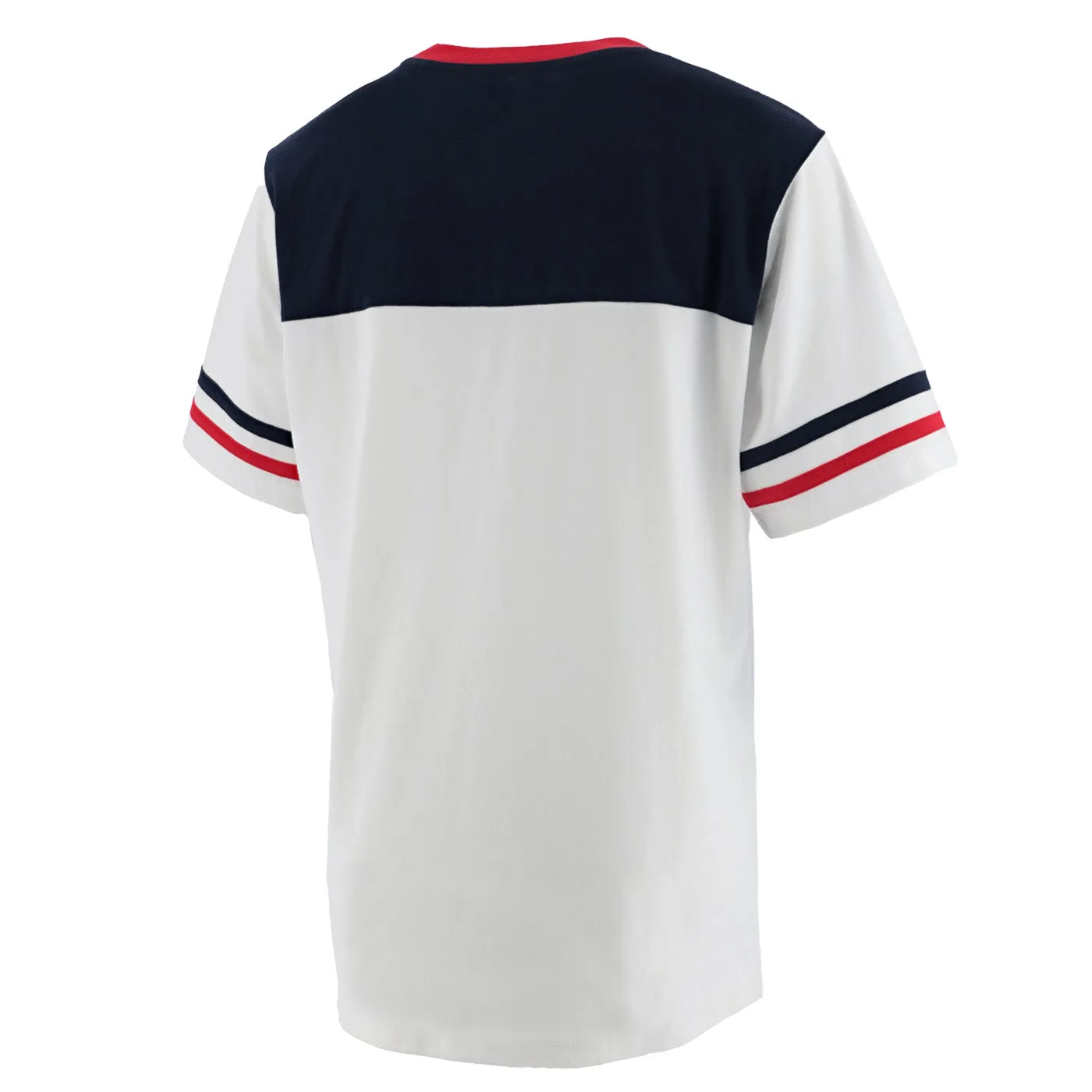 Ford Mustang Womens Red & Blue Striped Raglan T-Shirt sold by Ford product image thumbnail 2