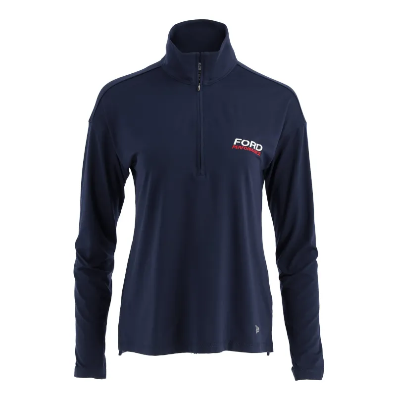 Ford Performance Navy Blue Womens Half Zip Pullover Jacket sold by Ford