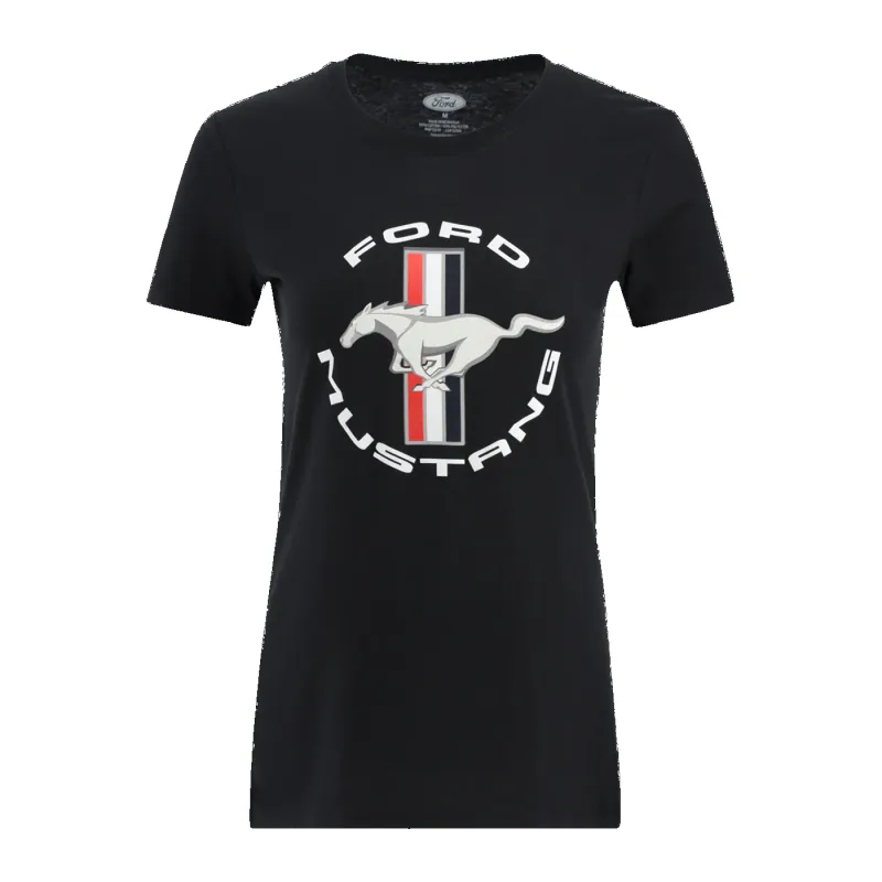 Ford Mustang Tribar Logo Womens Graphic T-Shirt sold by Ford