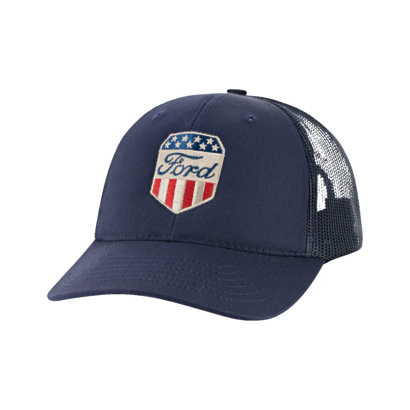 Ford Proud To Honor Mens Americana Patch Trucker Hat sold by Ford