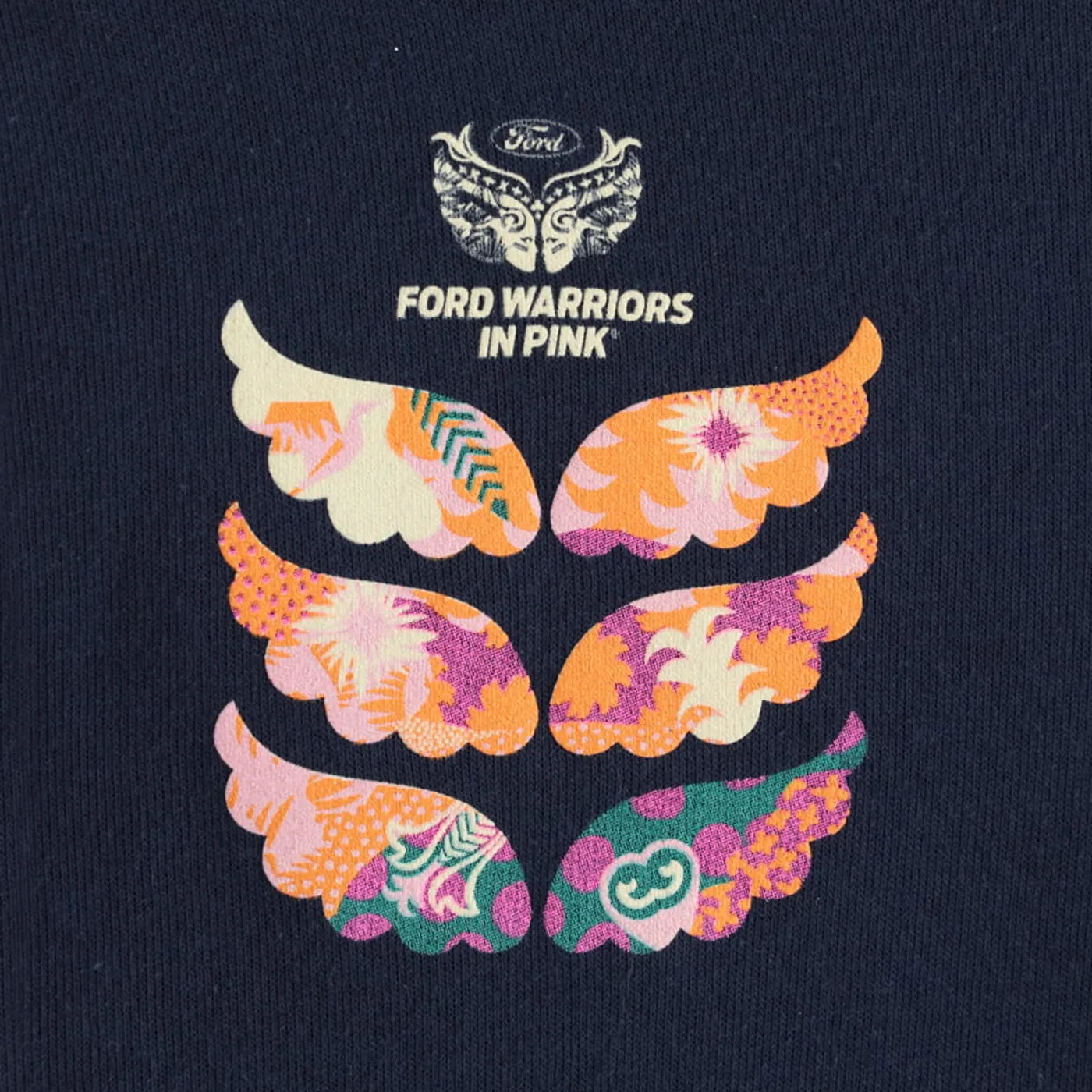 Ford Warriors in Pink Womens Winged Warrior Navy Full Zip Hoodie sold by Ford product image thumbnail 3