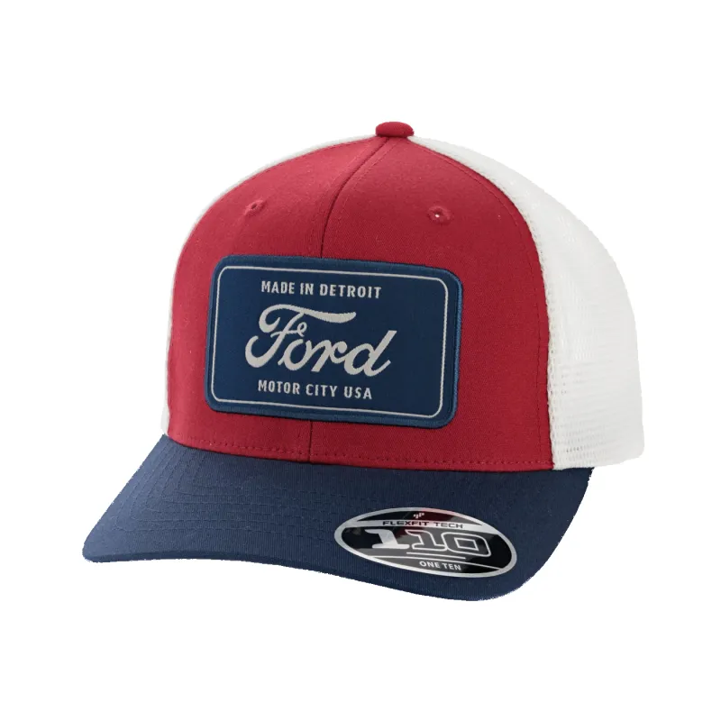 Ford Logo Made in Detroit Patch Hat sold by Ford