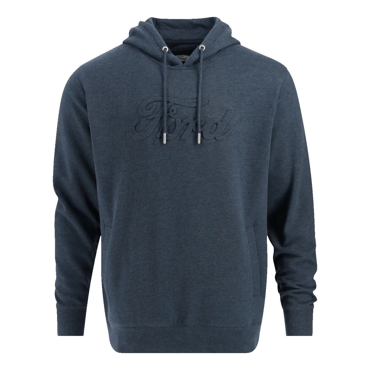Ford Mens Embossed Script Navy Blue Fleece Hoodie sold by Ford
