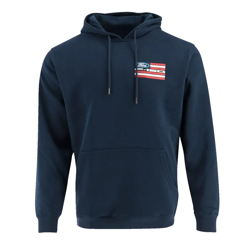 Ford Trucks F-150 Flag Men's Hooded Pullover Sweatshirt sold by Ford
